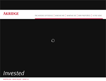 Tablet Screenshot of akridge.com